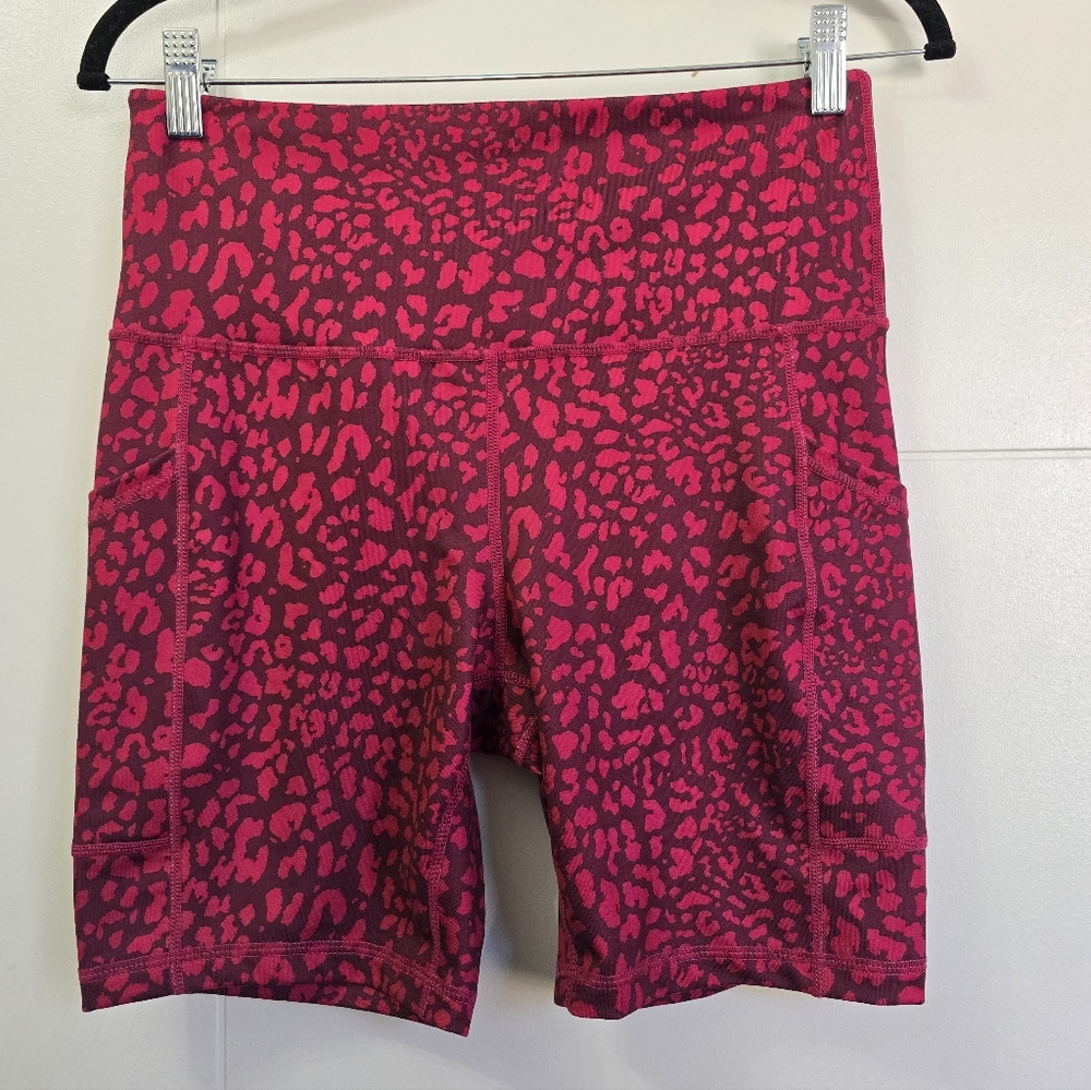 Ideology Fuchsia Animal Print Leggings Sz M